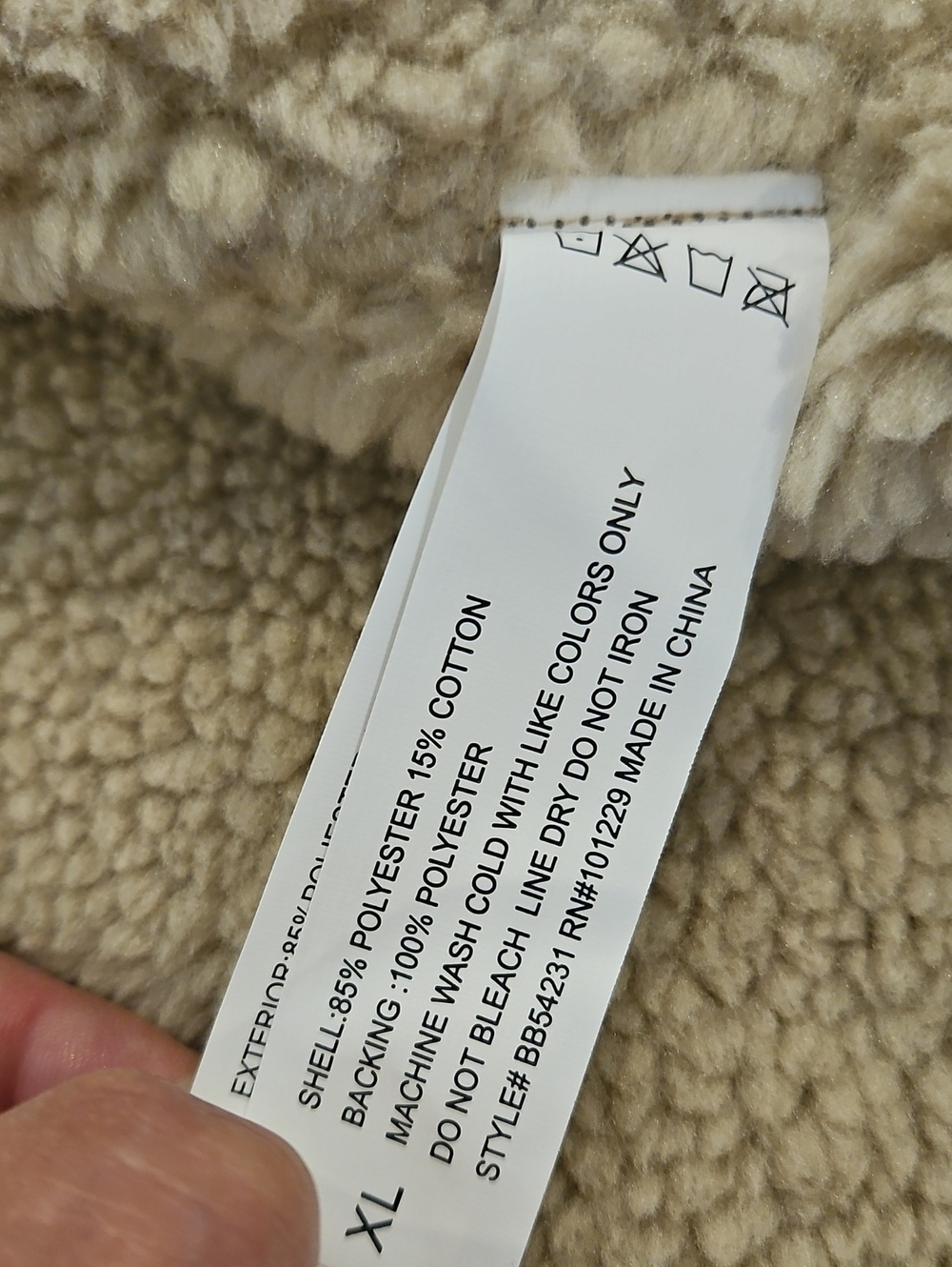 Altar'd State Floral Sherpa Vest in Cream and Peachy Rose - Picture 9 of 13
